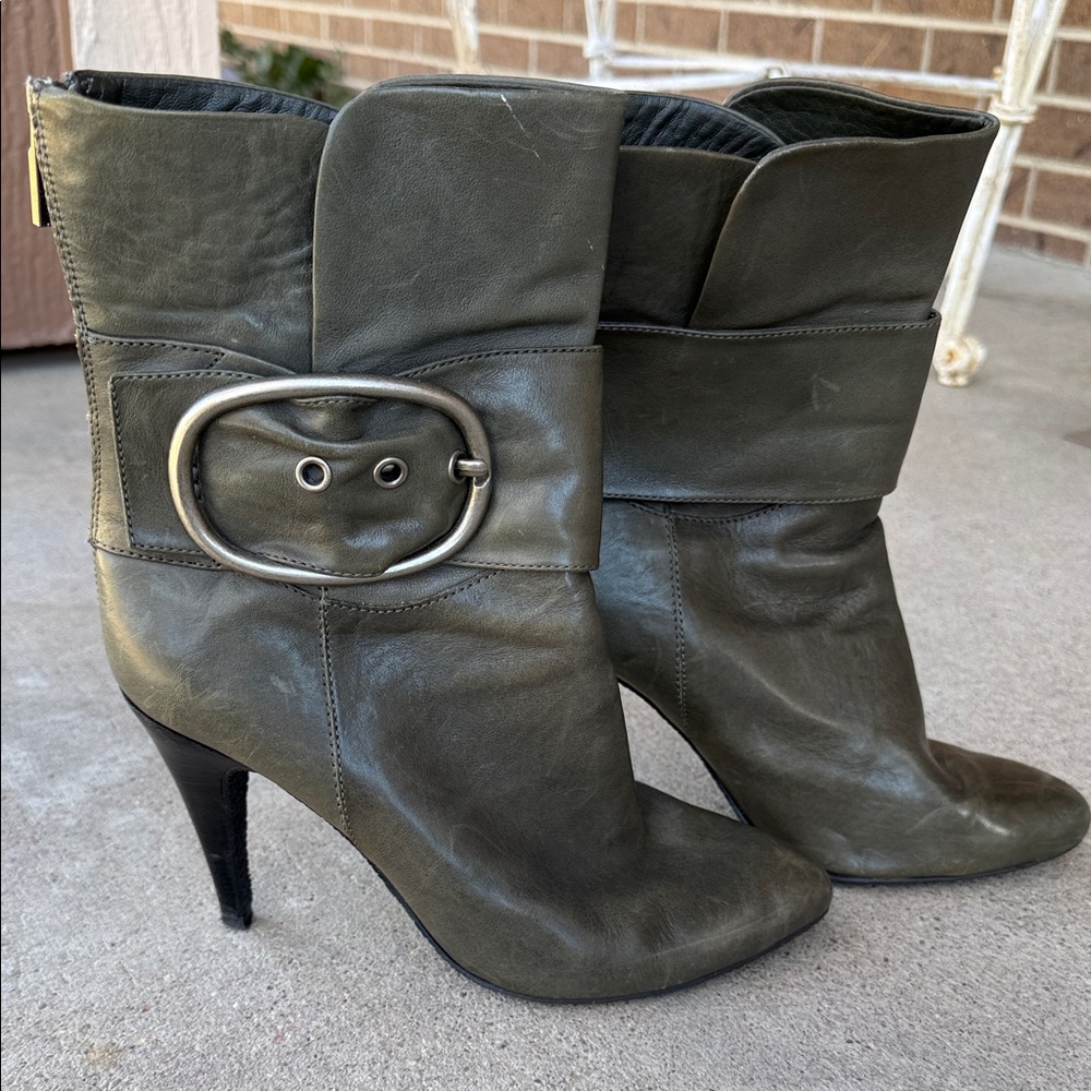Boutique 9  Leather Ankle Boots with Buckle